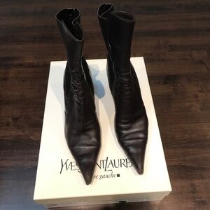 YSL brown boots